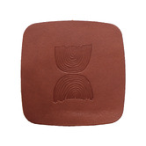 Corban &amp; Blair 6 Piece Lucy Simpson Leather Coasters Set