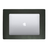 Corban &amp; Blair Green Artisan Cowhide Leather Desk Mat