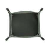 Corban &amp; Blair Green Artisan Cowhide Leather Desk Tray