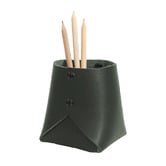 Corban &amp; Blair Green Artisan Cowhide Leather Pen Pod