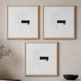 Corban &amp; Blair 3 Piece Slim Box 16 x 16" Photo Frame Set