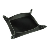 Corban &amp; Blair Green Artisan Cowhide Leather Desk Tray