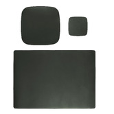 Corban &amp; Blair 3 Piece Artisan Genuine Leather Starter Desk Set