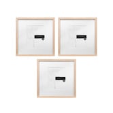 Corban &amp; Blair 3 Piece Slim Box 16 x 16" Photo Frame Set