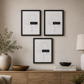 Corban &amp; Blair 3 Piece Slim Box A3 Photo Frame Set
