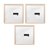 Corban &amp; Blair 3 Piece Slim Box 16 x 16" Photo Frame Set