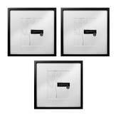 Corban &amp; Blair 3 Piece Slim Box 16 x 16" Photo Frame Set