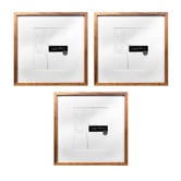 Corban &amp; Blair 3 Piece Slim Box 16 x 16" Photo Frame Set