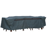 Maya Outdoor Furniture Grey 8-Seater Rectangular Furniture Cover Only