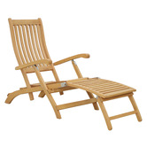 Maya Outdoor Furniture Idaho Acacia Wood Sun Lounge