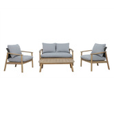 Maya Outdoor Furniture 4 Seater Pura Acacia Wood Outdoor Lounge Set