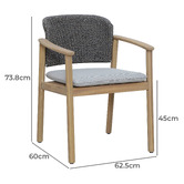 Maya Outdoor Furniture 6 Seater Pura Outdoor Dining Table &amp; Chair Set