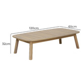 Maya Outdoor Furniture 5 Seater Pura Acacia Wood Outdoor Lounge Set