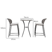 Maya Outdoor Furniture 2 Seater Carmen Outdoor Bar Table Set