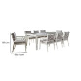 Maya Outdoor Furniture 8 Seater Gardenia Outdoor Dining Set