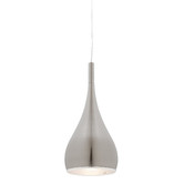 Extravagant Lighting Aero 1 Light Pendant in Satin Chrome