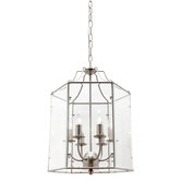Extravagant Lighting Satin Chrome Arcadia 6 Light Pendant