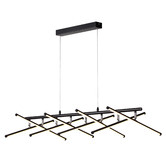 Extravagant Lighting Metrix Aluminium 8 Light Pendant