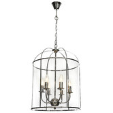Extravagant Lighting Clovelly 6 Light Glass Pendant