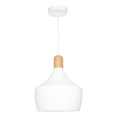 Extravagant Lighting Bevo White Aluminium Pendant Light