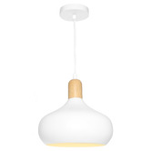 Extravagant Lighting White Sloan Pendant Light