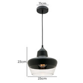 Extravagant Lighting Black Stout Pendant Light
