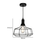 Extravagant Lighting Cage Metal Pendant Light