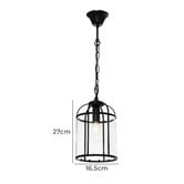 Extravagant Lighting Clovelly Aluminium &amp; Glass Pendant Light