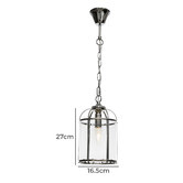 Extravagant Lighting Clovelly Aluminium &amp; Glass Pendant Light