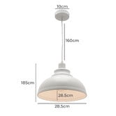 Extravagant Lighting Lucero Steel Pendant Light