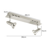Extravagant Lighting Carlson 2 Light Adjustable Spotlight