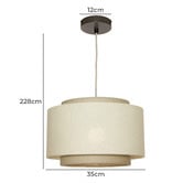 Extravagant Lighting Holloway Aluminium Large Pendant Light