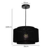 Extravagant Lighting Holloway Aluminium Large Pendant Light