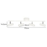 Extravagant Lighting Vector 4 Light Aluminium Spotlight