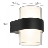 Extravagant Lighting Vivica 2 Light LED Outdoor Wall Light