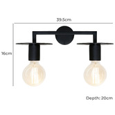 Extravagant Lighting Lynnea 2 Light Wall Sconce