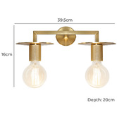 Extravagant Lighting Lynnea 2 Light Wall Sconce