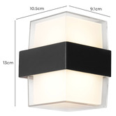 Extravagant Lighting Garth 2 Light LED Outdoor Wall Light
