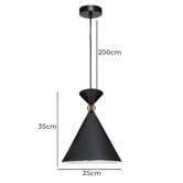 Extravagant Lighting Efraim Steel Small Pendant Light