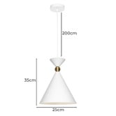 Extravagant Lighting Efraim Steel Small Pendant Light