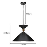 Extravagant Lighting Efraim Large Hourglass Steel Pendant Light