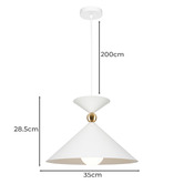 Extravagant Lighting Efraim Large Hourglass Steel Pendant Light
