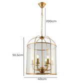 Extravagant Lighting Bernice 6 Light Pendant
