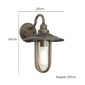 Extravagant Lighting Fortis Exterior Wall Light