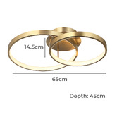 Extravagant Lighting Stella 2 LED Semi Flush Mounted Ceiling Light
