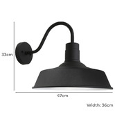 Extravagant Lighting Black Canyon Outdoor Wall Light