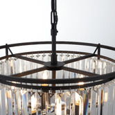 Extravagant Lighting Auburn Steel 6 Light Pendant