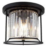 Extravagant Lighting Auburn Steel Flush Mount Ceiling Light