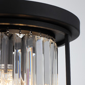 Extravagant Lighting Auburn Steel Flush Mount Ceiling Light
