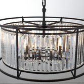 Extravagant Lighting Auburn Steel 8 Light Pendant